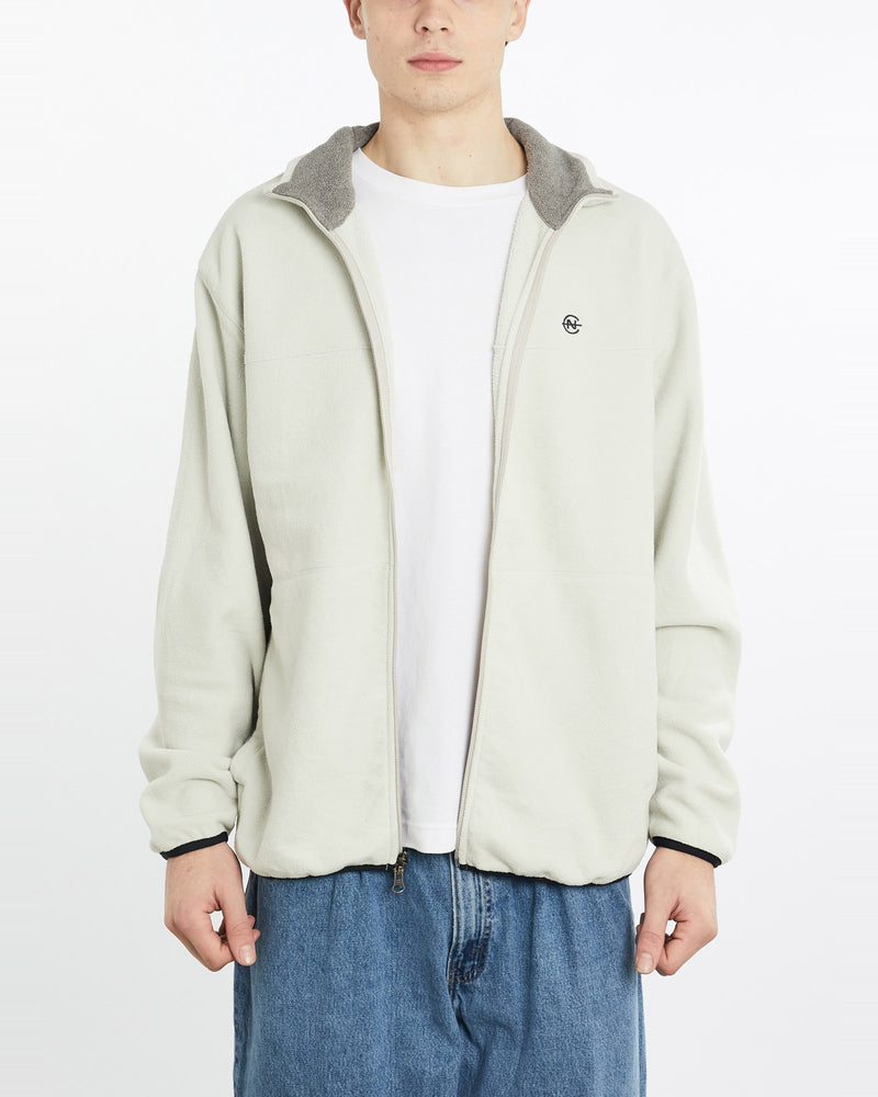 Vintage, Nautica, Competition, Full, Zip, Fleece, Sweatshirt, The Real Deal, size extra large, colour Beige, newtown, sydney, australia, thrift store, opshop, preloved, secondhand, sustainable, retro, antique, 70s, 80s, 90s, 2000s, 00s, fashion, clothing, streetwear, trendy, garment, style, boutique, store, shop, archive, sale, cheap, best, top, Sweats and hoodies