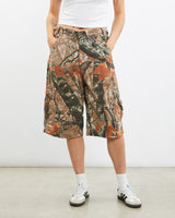 Vintage, Realtree, Camo, Cargo, Shorts, The Real Deal, size 31", colour Green, newtown, sydney, australia, thrift store, opshop, preloved, secondhand, sustainable, retro, antique, 70s, 80s, 90s, 2000s, 00s, fashion, clothing, streetwear, trendy, garment, style, boutique, store, shop, archive, sale, cheap, best, top, Shorts