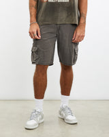 Vintage, Wrangler, Cargo, Shorts, The Real Deal, size 35", colour Grey, newtown, sydney, australia, thrift store, opshop, preloved, secondhand, sustainable, retro, antique, 70s, 80s, 90s, 2000s, 00s, fashion, clothing, streetwear, trendy, garment, style, boutique, store, shop, archive, sale, cheap, best, top, Shorts