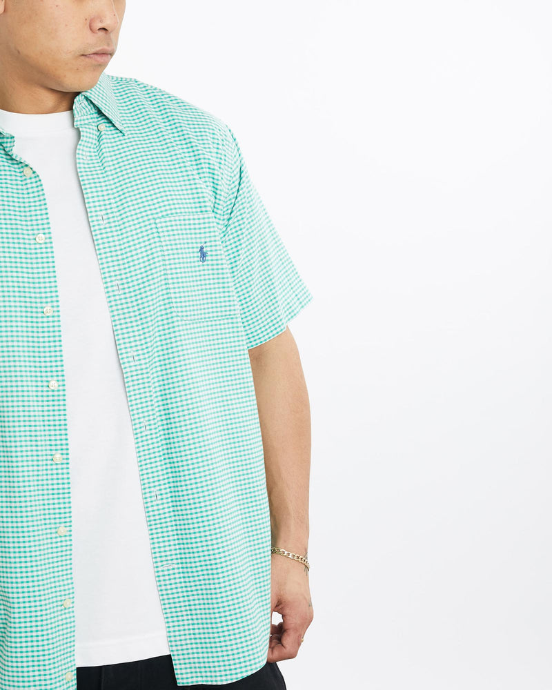 Vintage, 90s, Polo, Ralph, Lauren, Short, Sleeve, Button, Up, Shirt, The Real Deal, size extra large, colour Multicolour, newtown, sydney, australia, thrift store, opshop, preloved, secondhand, sustainable, retro, antique, 70s, 80s, 90s, 2000s, 00s, fashion, clothing, streetwear, trendy, garment, style, boutique, store, shop, archive, sale, cheap, best, top, Shirts