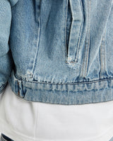 Vintage, 90s, Wrangler, Blanket, Lined, Denim, Jacket, The Real Deal, size large, colour Blue, newtown, sydney, australia, thrift store, opshop, preloved, secondhand, sustainable, retro, antique, 70s, 80s, 90s, 2000s, 00s, fashion, clothing, streetwear, trendy, garment, style, boutique, store, shop, archive, sale, cheap, best, top, Jackets