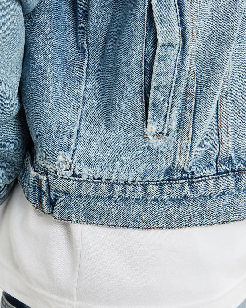 Vintage, 90s, Wrangler, Blanket, Lined, Denim, Jacket, The Real Deal, size large, colour Blue, newtown, sydney, australia, thrift store, opshop, preloved, secondhand, sustainable, retro, antique, 70s, 80s, 90s, 2000s, 00s, fashion, clothing, streetwear, trendy, garment, style, boutique, store, shop, archive, sale, cheap, best, top, Jackets