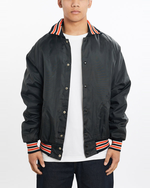 Vintage, 90s, Little, Knife, Saloon', Bomber, Jacket, The Real Deal, size large, colour Black, newtown, sydney, australia, thrift store, opshop, preloved, secondhand, sustainable, retro, antique, 70s, 80s, 90s, 2000s, 00s, fashion, clothing, streetwear, trendy, garment, style, boutique, store, shop, archive, sale, cheap, best, top, Jackets