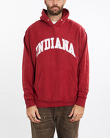 Vintage, 90s, University, of, Indiana, Sweatshirt, The Real Deal, size extra large, colour Burgundy, newtown, sydney, australia, thrift store, opshop, preloved, secondhand, sustainable, retro, antique, 70s, 80s, 90s, 2000s, 00s, fashion, clothing, streetwear, trendy, garment, style, boutique, store, shop, archive, sale, cheap, best, top, Sweats and hoodies