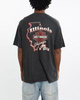 Vintage, 90s, Harley, Davidson, Tee, The Real Deal, size large, colour Black, newtown, sydney, australia, thrift store, opshop, preloved, secondhand, sustainable, retro, antique, 70s, 80s, 90s, 2000s, 00s, fashion, clothing, streetwear, trendy, garment, style, boutique, store, shop, archive, sale, cheap, best, top, T-Shirts