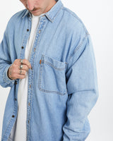 Vintage 90s Levi's Denim Button Up Shirt <br>L , The Real Deal , newtown, sydney, australia, thrift store, opshop, preloved, secondhand, sustainable, retro, antique, 70s, 80s, 90s, 2000s, 00s, fashion, clothing, streetwear, trendy, garment, style, boutique, store, shop, archive, sale, cheap, best, top