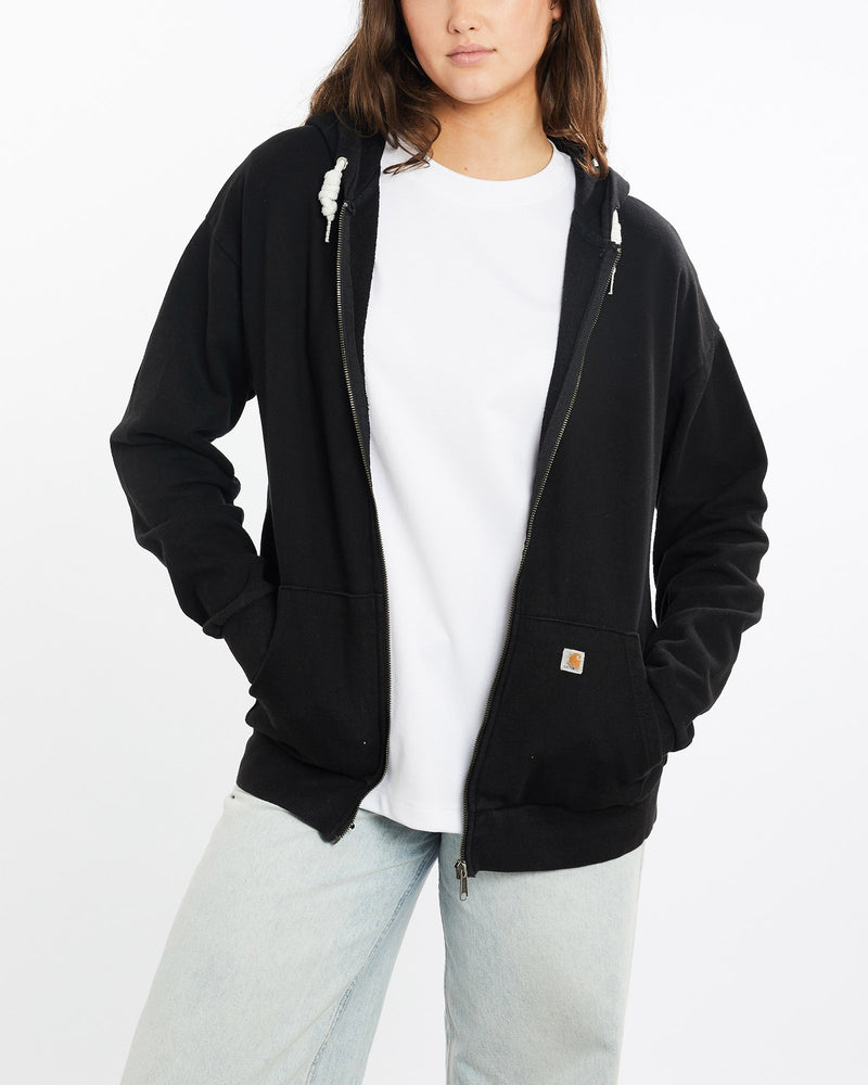 Vintage, 90s, Carhartt, Hooded, Sweatshirt, The Real Deal, size medium, colour Black, newtown, sydney, australia, thrift store, opshop, preloved, secondhand, sustainable, retro, antique, 70s, 80s, 90s, 2000s, 00s, fashion, clothing, streetwear, trendy, garment, style, boutique, store, shop, archive, sale, cheap, best, top, Sweats and hoodies