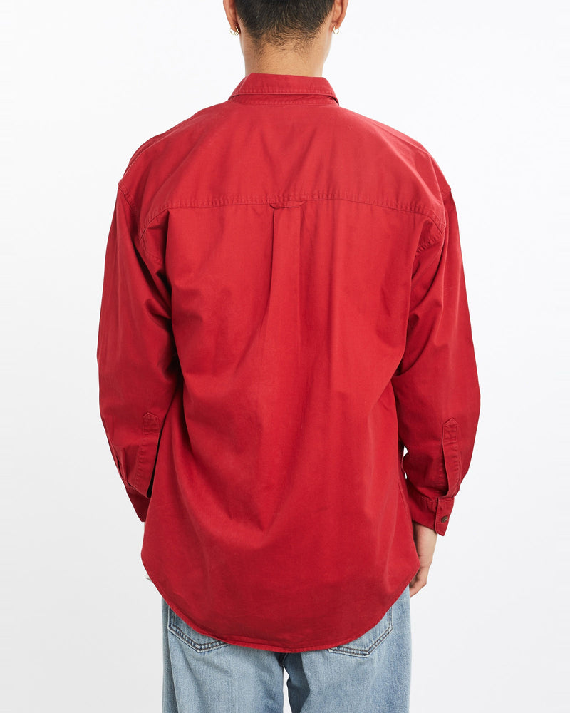 Vintage, 90s, Chaps, Ralph, Lauren, Button, Up, Shirt, The Real Deal, size large, colour Red, newtown, sydney, australia, thrift store, opshop, preloved, secondhand, sustainable, retro, antique, 70s, 80s, 90s, 2000s, 00s, fashion, clothing, streetwear, trendy, garment, style, boutique, store, shop, archive, sale, cheap, best, top, Shirts