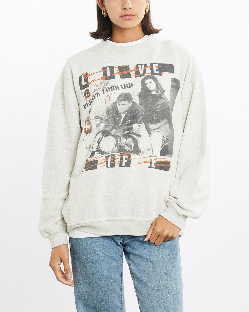 Vintage, 90s, Live, Life, Sweatshirt, The Real Deal, size small, colour Grey, newtown, sydney, australia, thrift store, opshop, preloved, secondhand, sustainable, retro, antique, 70s, 80s, 90s, 2000s, 00s, fashion, clothing, streetwear, trendy, garment, style, boutique, store, shop, archive, sale, cheap, best, top, Sweats and hoodies