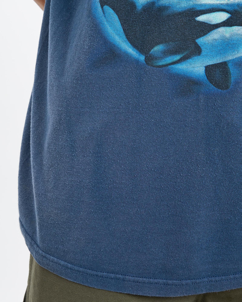 Vintage, Orca, SeaWorld, Tee, The Real Deal, size large, colour Navy, newtown, sydney, australia, thrift store, opshop, preloved, secondhand, sustainable, retro, antique, 70s, 80s, 90s, 2000s, 00s, fashion, clothing, streetwear, trendy, garment, style, boutique, store, shop, archive, sale, cheap, best, top, T-Shirts