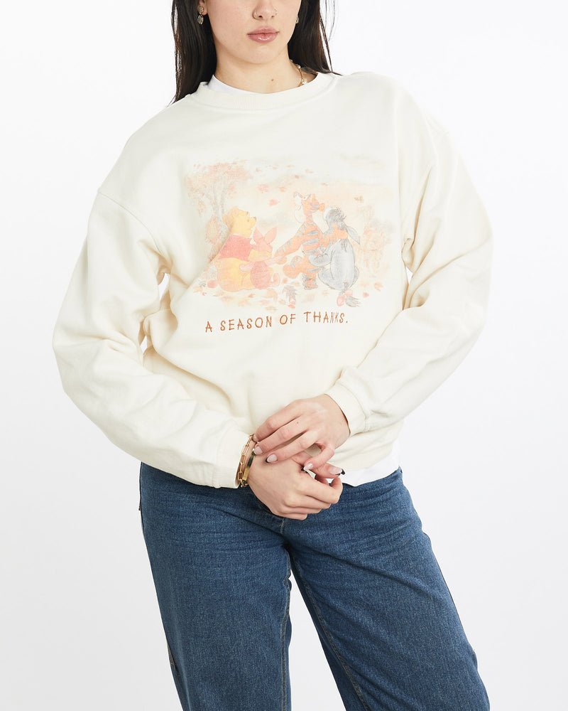 Vintage, 90s, Disney, Winnie, The, Pooh, Sweatshirt, The Real Deal, size medium, colour Beige, newtown, sydney, australia, thrift store, opshop, preloved, secondhand, sustainable, retro, antique, 70s, 80s, 90s, 2000s, 00s, fashion, clothing, streetwear, trendy, garment, style, boutique, store, shop, archive, sale, cheap, best, top, Sweats and hoodies