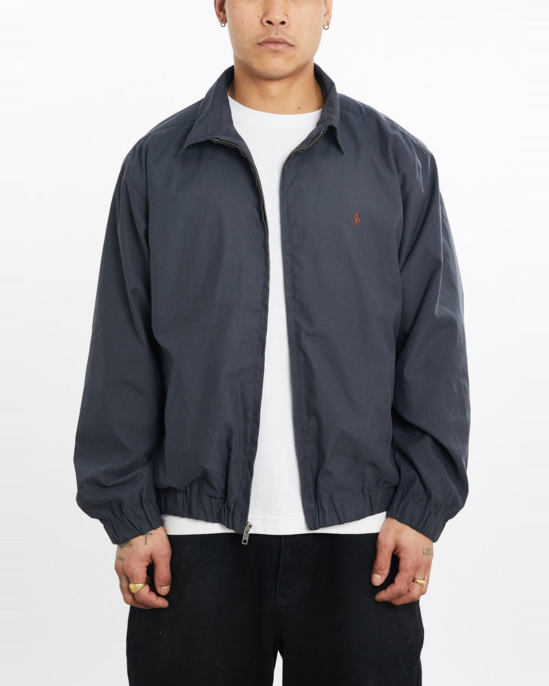 Vintage, 90s, Polo, Ralph, Lauren, Harrington, Jacket, The Real Deal, size extra large, colour Navy, newtown, sydney, australia, thrift store, opshop, preloved, secondhand, sustainable, retro, antique, 70s, 80s, 90s, 2000s, 00s, fashion, clothing, streetwear, trendy, garment, style, boutique, store, shop, archive, sale, cheap, best, top, Jackets