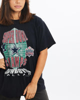 Vintage, 1993, NFL, Dallas, Cowboys, Super, Bowl, Tee, The Real Deal, size extra small, colour Grey, newtown, sydney, australia, thrift store, opshop, preloved, secondhand, sustainable, retro, antique, 70s, 80s, 90s, 2000s, 00s, fashion, clothing, streetwear, trendy, garment, style, boutique, store, shop, archive, sale, cheap, best, top, T-Shirts