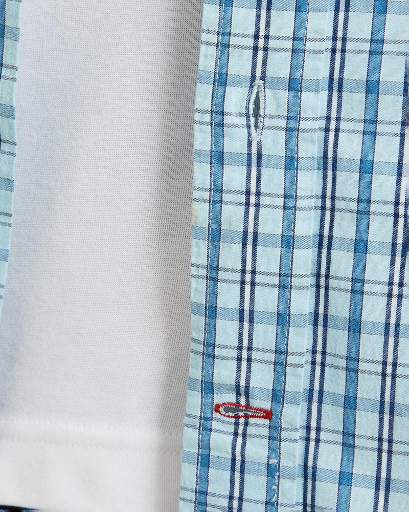 Vintage, 90s, Polo, Ralph, Lauren, Short, Sleeve, Button, Up, Shirt, The Real Deal, size extra large, colour Blue, newtown, sydney, australia, thrift store, opshop, preloved, secondhand, sustainable, retro, antique, 70s, 80s, 90s, 2000s, 00s, fashion, clothing, streetwear, trendy, garment, style, boutique, store, shop, archive, sale, cheap, best, top, Shirts