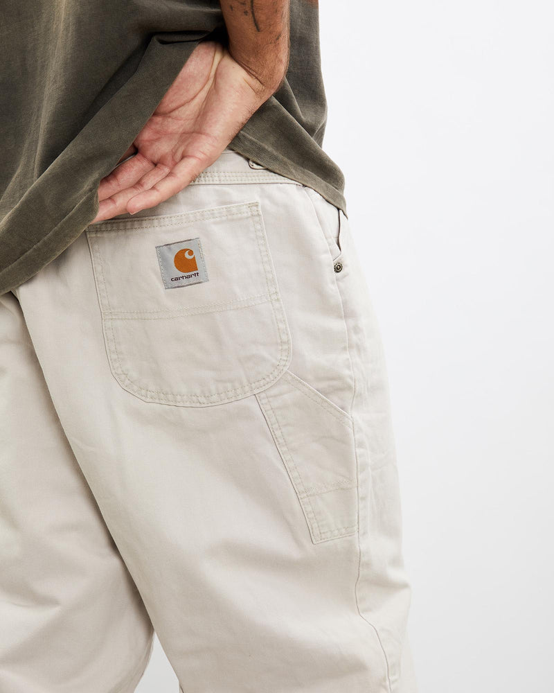 Vintage, Carhartt, Carpenter, Chino, Pants, The Real Deal, size 35", colour Beige, newtown, sydney, australia, thrift store, opshop, preloved, secondhand, sustainable, retro, antique, 70s, 80s, 90s, 2000s, 00s, fashion, clothing, streetwear, trendy, garment, style, boutique, store, shop, archive, sale, cheap, best, top, Pants
