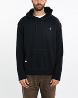 Vintage, Polo, Ralph, Lauren, Hooded, Sweatshirt, The Real Deal, size extra large, colour Black, newtown, sydney, australia, thrift store, opshop, preloved, secondhand, sustainable, retro, antique, 70s, 80s, 90s, 2000s, 00s, fashion, clothing, streetwear, trendy, garment, style, boutique, store, shop, archive, sale, cheap, best, top, Sweats and hoodies