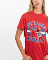 Vintage, 80s, NFL, Buffalo, Bills, Tee, The Real Deal, size extra small, colour Red, newtown, sydney, australia, thrift store, opshop, preloved, secondhand, sustainable, retro, antique, 70s, 80s, 90s, 2000s, 00s, fashion, clothing, streetwear, trendy, garment, style, boutique, store, shop, archive, sale, cheap, best, top, T-Shirts