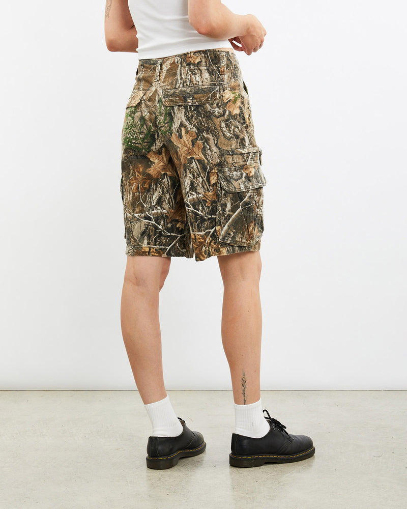 Vintage, Realtree, Camo, Cargo, Shorts, The Real Deal, size 30", colour Green, newtown, sydney, australia, thrift store, opshop, preloved, secondhand, sustainable, retro, antique, 70s, 80s, 90s, 2000s, 00s, fashion, clothing, streetwear, trendy, garment, style, boutique, store, shop, archive, sale, cheap, best, top, Shorts