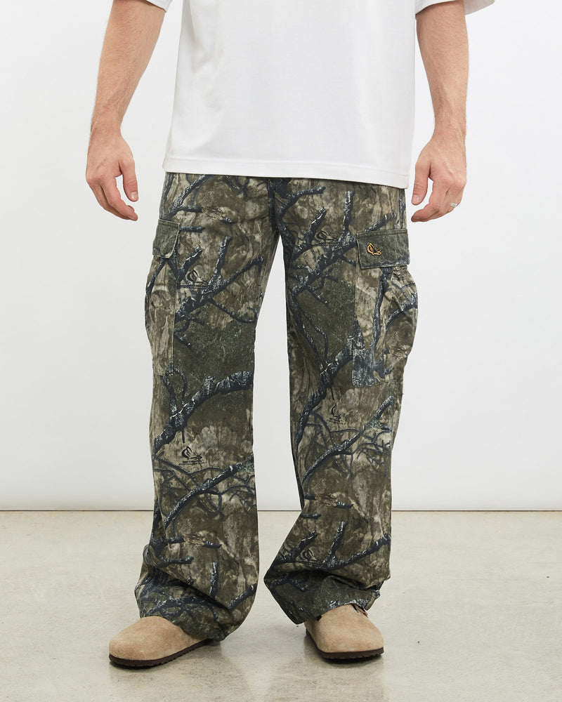 Vintage, Realtree, Camo, Cargo, Pants, The Real Deal, size 33", colour Green, newtown, sydney, australia, thrift store, opshop, preloved, secondhand, sustainable, retro, antique, 70s, 80s, 90s, 2000s, 00s, fashion, clothing, streetwear, trendy, garment, style, boutique, store, shop, archive, sale, cheap, best, top, Pants