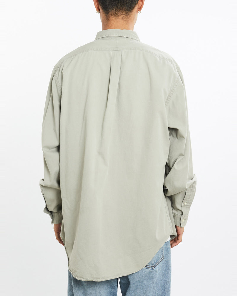 Vintage, 90s, Polo, Ralph, Lauren, Button, Up, Shirt, The Real Deal, size large, colour Beige, newtown, sydney, australia, thrift store, opshop, preloved, secondhand, sustainable, retro, antique, 70s, 80s, 90s, 2000s, 00s, fashion, clothing, streetwear, trendy, garment, style, boutique, store, shop, archive, sale, cheap, best, top, Shirts