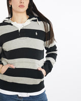 Vintage, 90s, Polo, Ralph, Lauren, Hooded, Rugby, Shirt, The Real Deal, size medium, colour Multicolour, newtown, sydney, australia, thrift store, opshop, preloved, secondhand, sustainable, retro, antique, 70s, 80s, 90s, 2000s, 00s, fashion, clothing, streetwear, trendy, garment, style, boutique, store, shop, archive, sale, cheap, best, top, Shirts