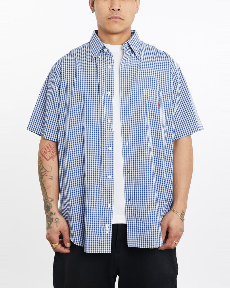 Vintage, 90s, Polo, Ralph, Lauren, Short, Sleeve, Button, Up, Shirt, The Real Deal, size extra large, colour Multicolour, newtown, sydney, australia, thrift store, opshop, preloved, secondhand, sustainable, retro, antique, 70s, 80s, 90s, 2000s, 00s, fashion, clothing, streetwear, trendy, garment, style, boutique, store, shop, archive, sale, cheap, best, top, Shirts