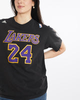 Vintage, Adidas, NBA, Los, Angeles, Lakers, Kobe, Bryant, Tee, The Real Deal, size medium, colour Black, newtown, sydney, australia, thrift store, opshop, preloved, secondhand, sustainable, retro, antique, 70s, 80s, 90s, 2000s, 00s, fashion, clothing, streetwear, trendy, garment, style, boutique, store, shop, archive, sale, cheap, best, top, T-Shirts