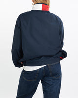 Vintage, 90s, Tommy, Hilfiger, Windbreaker, Jacket, The Real Deal, size medium, colour Navy, newtown, sydney, australia, thrift store, opshop, preloved, secondhand, sustainable, retro, antique, 70s, 80s, 90s, 2000s, 00s, fashion, clothing, streetwear, trendy, garment, style, boutique, store, shop, archive, sale, cheap, best, top, Jackets