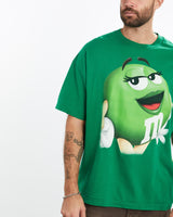 Vintage, M&M's, Chocolate, Tee, The Real Deal, size extra large, colour Green, newtown, sydney, australia, thrift store, opshop, preloved, secondhand, sustainable, retro, antique, 70s, 80s, 90s, 2000s, 00s, fashion, clothing, streetwear, trendy, garment, style, boutique, store, shop, archive, sale, cheap, best, top, T-Shirts
