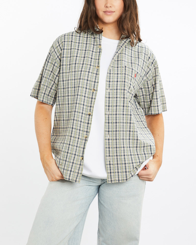 Vintage, 90s, Polo, Ralph, Lauren, Short, Sleeve, Button, Up, Shirt, The Real Deal, size medium, colour Multicolour, newtown, sydney, australia, thrift store, opshop, preloved, secondhand, sustainable, retro, antique, 70s, 80s, 90s, 2000s, 00s, fashion, clothing, streetwear, trendy, garment, style, boutique, store, shop, archive, sale, cheap, best, top, Shirts