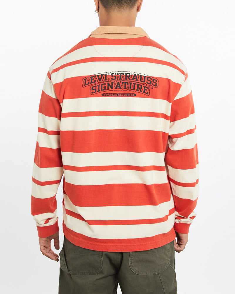 Vintage, Levi's, Rugby, Shirt, The Real Deal, size large, colour Multicolour, newtown, sydney, australia, thrift store, opshop, preloved, secondhand, sustainable, retro, antique, 70s, 80s, 90s, 2000s, 00s, fashion, clothing, streetwear, trendy, garment, style, boutique, store, shop, archive, sale, cheap, best, top, Shirts