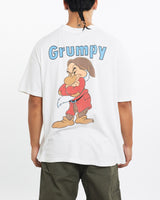 Vintage, 90s, Disney, Grumpy, Cartoon, Tee, The Real Deal, size large, colour White, newtown, sydney, australia, thrift store, opshop, preloved, secondhand, sustainable, retro, antique, 70s, 80s, 90s, 2000s, 00s, fashion, clothing, streetwear, trendy, garment, style, boutique, store, shop, archive, sale, cheap, best, top, T-Shirts