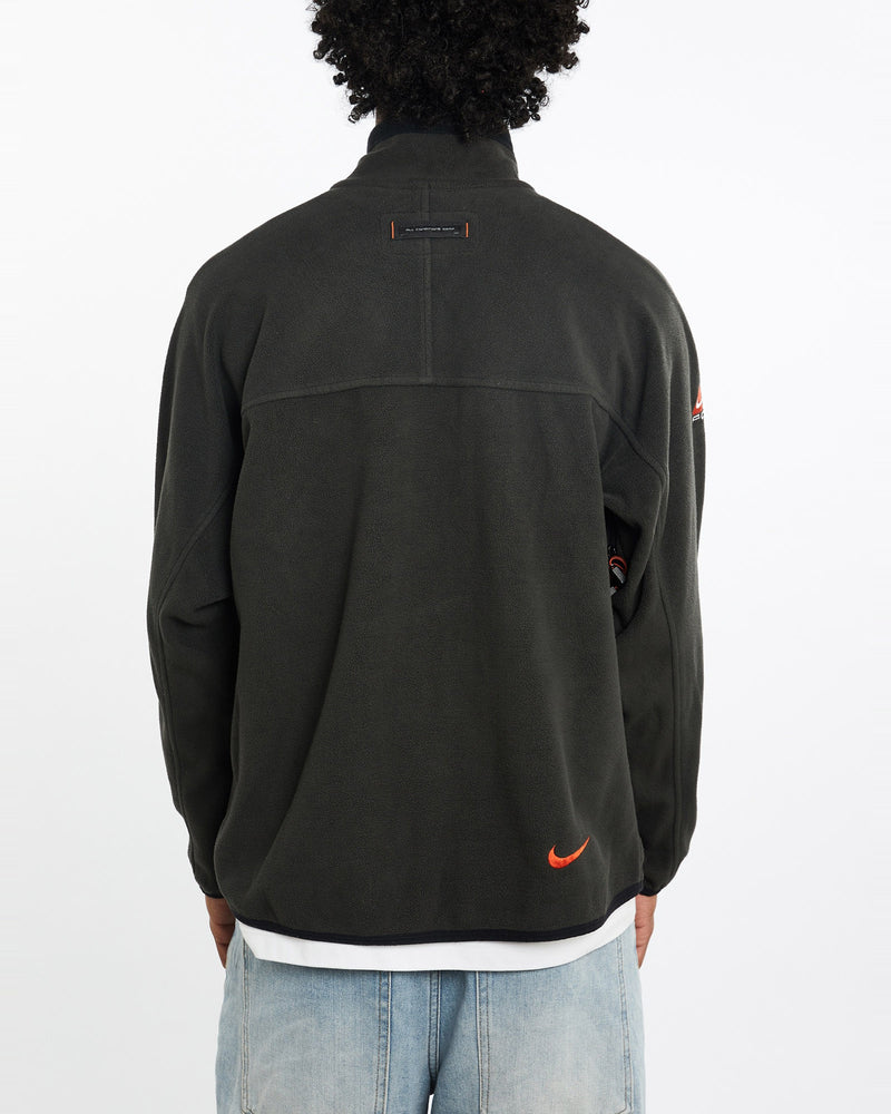 Vintage, Nike, ACG, Therma-Fit, Full, Zip, Fleece, Sweatshirt, The Real Deal, size large, colour Grey, newtown, sydney, australia, thrift store, opshop, preloved, secondhand, sustainable, retro, antique, 70s, 80s, 90s, 2000s, 00s, fashion, clothing, streetwear, trendy, garment, style, boutique, store, shop, archive, sale, cheap, best, top, Sweats and hoodies