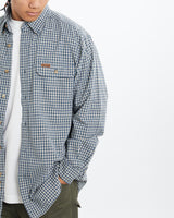 Vintage, Carhartt, Button, Up, Shirt, The Real Deal, size large, colour Blue, newtown, sydney, australia, thrift store, opshop, preloved, secondhand, sustainable, retro, antique, 70s, 80s, 90s, 2000s, 00s, fashion, clothing, streetwear, trendy, garment, style, boutique, store, shop, archive, sale, cheap, best, top, Shirts