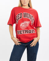 Vintage, 90s, NHL, Detroit, Red, Wings, Tee, The Real Deal, size medium, colour Red, newtown, sydney, australia, thrift store, opshop, preloved, secondhand, sustainable, retro, antique, 70s, 80s, 90s, 2000s, 00s, fashion, clothing, streetwear, trendy, garment, style, boutique, store, shop, archive, sale, cheap, best, top, T-Shirts