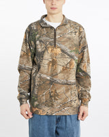 Vintage, Russell, Athletic, Realtree, Camo, Quarter, Zip, Sweatshirt, The Real Deal, size extra large, colour Brown, newtown, sydney, australia, thrift store, opshop, preloved, secondhand, sustainable, retro, antique, 70s, 80s, 90s, 2000s, 00s, fashion, clothing, streetwear, trendy, garment, style, boutique, store, shop, archive, sale, cheap, best, top, Sweats and hoodies