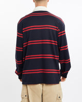 Vintage, 90s, Polo, Ralph, Lauren, Rugby, Shirt, The Real Deal, size large, colour Navy, newtown, sydney, australia, thrift store, opshop, preloved, secondhand, sustainable, retro, antique, 70s, 80s, 90s, 2000s, 00s, fashion, clothing, streetwear, trendy, garment, style, boutique, store, shop, archive, sale, cheap, best, top, Shirts