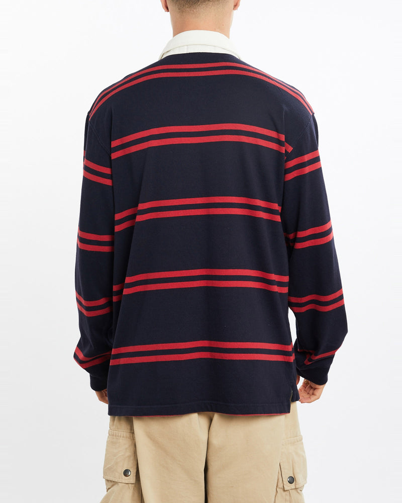 Vintage, 90s, Polo, Ralph, Lauren, Rugby, Shirt, The Real Deal, size large, colour Navy, newtown, sydney, australia, thrift store, opshop, preloved, secondhand, sustainable, retro, antique, 70s, 80s, 90s, 2000s, 00s, fashion, clothing, streetwear, trendy, garment, style, boutique, store, shop, archive, sale, cheap, best, top, Shirts