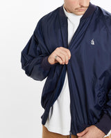 Vintage, 90s, Nautica, Bomber, Jacket, The Real Deal, size extra large, colour Navy, newtown, sydney, australia, thrift store, opshop, preloved, secondhand, sustainable, retro, antique, 70s, 80s, 90s, 2000s, 00s, fashion, clothing, streetwear, trendy, garment, style, boutique, store, shop, archive, sale, cheap, best, top, Jackets