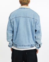 Vintage, Wrangler, Sherpa, Lined, Denim, Jacket, The Real Deal, size extra large, colour Blue, newtown, sydney, australia, thrift store, opshop, preloved, secondhand, sustainable, retro, antique, 70s, 80s, 90s, 2000s, 00s, fashion, clothing, streetwear, trendy, garment, style, boutique, store, shop, archive, sale, cheap, best, top, Jackets