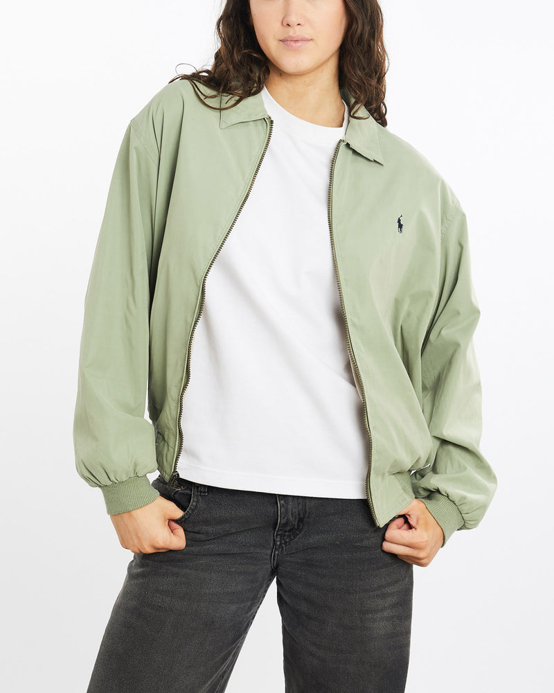 Vintage, 90s, Polo, Ralph, Lauren, Harrington, Jacket, The Real Deal, size medium, colour Green, newtown, sydney, australia, thrift store, opshop, preloved, secondhand, sustainable, retro, antique, 70s, 80s, 90s, 2000s, 00s, fashion, clothing, streetwear, trendy, garment, style, boutique, store, shop, archive, sale, cheap, best, top, Jackets