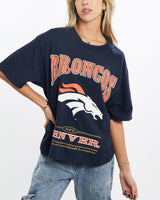 Vintage, 1997, NFL, Denver, Broncos, Cropped, Tee, The Real Deal, size small, colour Navy, newtown, sydney, australia, thrift store, opshop, preloved, secondhand, sustainable, retro, antique, 70s, 80s, 90s, 2000s, 00s, fashion, clothing, streetwear, trendy, garment, style, boutique, store, shop, archive, sale, cheap, best, top, T-Shirts