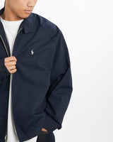 Vintage, 90s, Polo, Ralph, Lauren, Harrington, Jacket, The Real Deal, size large, colour Navy, newtown, sydney, australia, thrift store, opshop, preloved, secondhand, sustainable, retro, antique, 70s, 80s, 90s, 2000s, 00s, fashion, clothing, streetwear, trendy, garment, style, boutique, store, shop, archive, sale, cheap, best, top, Jackets
