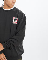 Vintage, 90s, Puma, Sweatshirt, The Real Deal, size large, colour Black, newtown, sydney, australia, thrift store, opshop, preloved, secondhand, sustainable, retro, antique, 70s, 80s, 90s, 2000s, 00s, fashion, clothing, streetwear, trendy, garment, style, boutique, store, shop, archive, sale, cheap, best, top, Sweats and hoodies