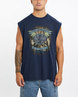 Vintage, Harley, Davidson, Tank, The Real Deal, size extra large, colour Blue, newtown, sydney, australia, thrift store, opshop, preloved, secondhand, sustainable, retro, antique, 70s, 80s, 90s, 2000s, 00s, fashion, clothing, streetwear, trendy, garment, style, boutique, store, shop, archive, sale, cheap, best, top, T-Shirts