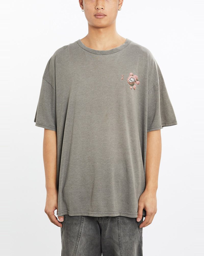 Vintage, Nike, Bubble, Tee, The Real Deal, size extra large, colour Brown, newtown, sydney, australia, thrift store, opshop, preloved, secondhand, sustainable, retro, antique, 70s, 80s, 90s, 2000s, 00s, fashion, clothing, streetwear, trendy, garment, style, boutique, store, shop, archive, sale, cheap, best, top, T-Shirts