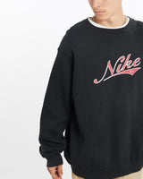 Vintage, 90s, Nike, Sweatshirt, The Real Deal, size extra large, colour Black, newtown, sydney, australia, thrift store, opshop, preloved, secondhand, sustainable, retro, antique, 70s, 80s, 90s, 2000s, 00s, fashion, clothing, streetwear, trendy, garment, style, boutique, store, shop, archive, sale, cheap, best, top, Sweats and hoodies