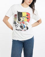 Vintage, 1994, USA, FIFA, World, Cup, Belgium, Team, Tee, The Real Deal, size medium, colour White, newtown, sydney, australia, thrift store, opshop, preloved, secondhand, sustainable, retro, antique, 70s, 80s, 90s, 2000s, 00s, fashion, clothing, streetwear, trendy, garment, style, boutique, store, shop, archive, sale, cheap, best, top, T-Shirts