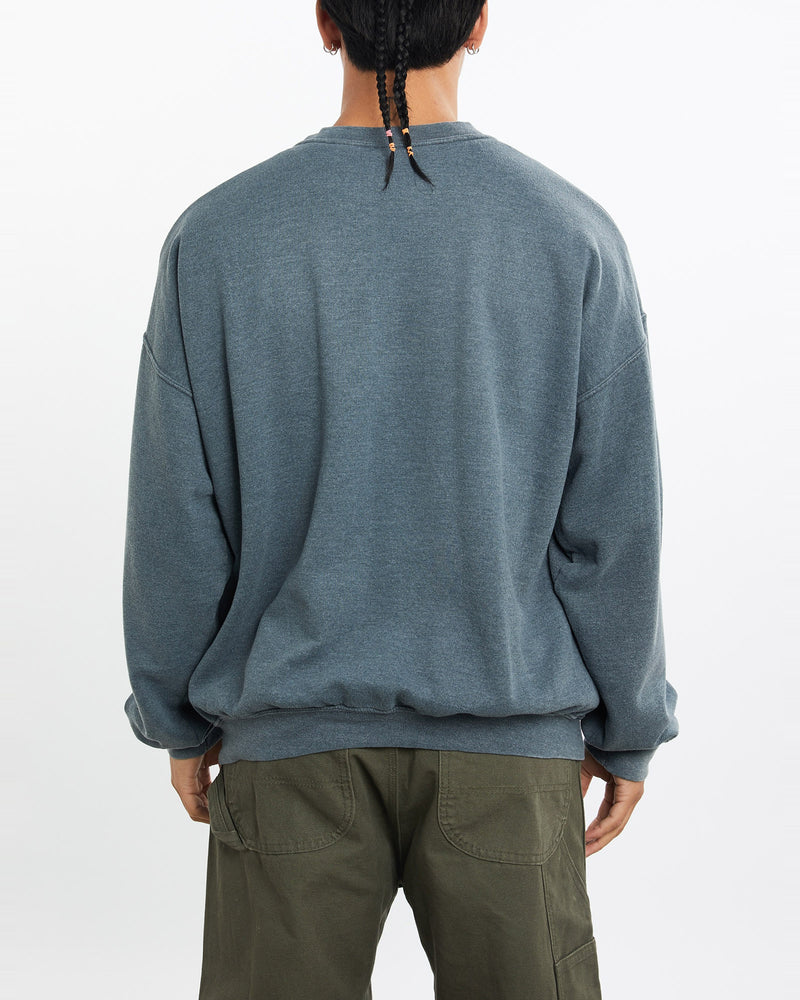 Vintage, Timber, Wolf, Wildlife, Sweatshirt, The Real Deal, size large, colour Blue, newtown, sydney, australia, thrift store, opshop, preloved, secondhand, sustainable, retro, antique, 70s, 80s, 90s, 2000s, 00s, fashion, clothing, streetwear, trendy, garment, style, boutique, store, shop, archive, sale, cheap, best, top, Sweats and hoodies