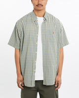 Vintage, 90s, Polo, Ralph, Lauren, Short, Sleeve, Button, Up, Shirt, The Real Deal, size large, colour Multicolour, newtown, sydney, australia, thrift store, opshop, preloved, secondhand, sustainable, retro, antique, 70s, 80s, 90s, 2000s, 00s, fashion, clothing, streetwear, trendy, garment, style, boutique, store, shop, archive, sale, cheap, best, top, Shirts